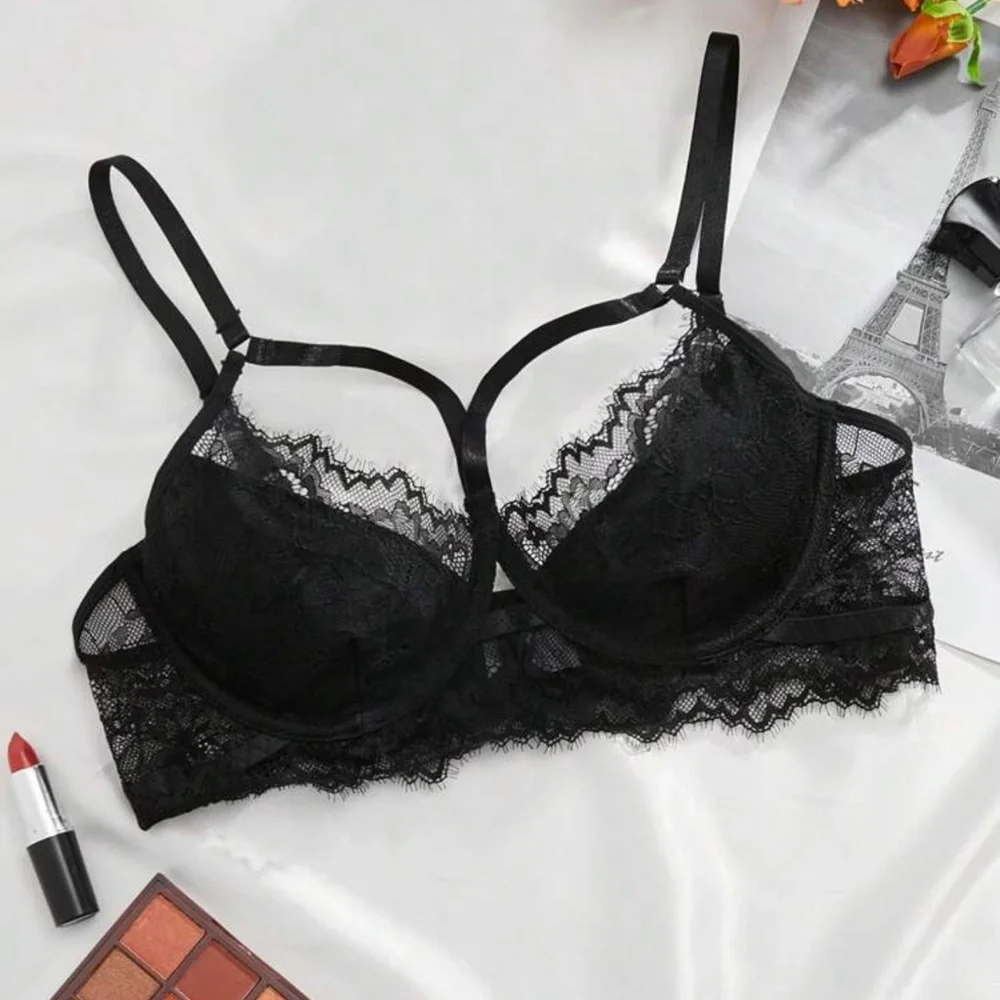 Elegant Black Lace Bralette